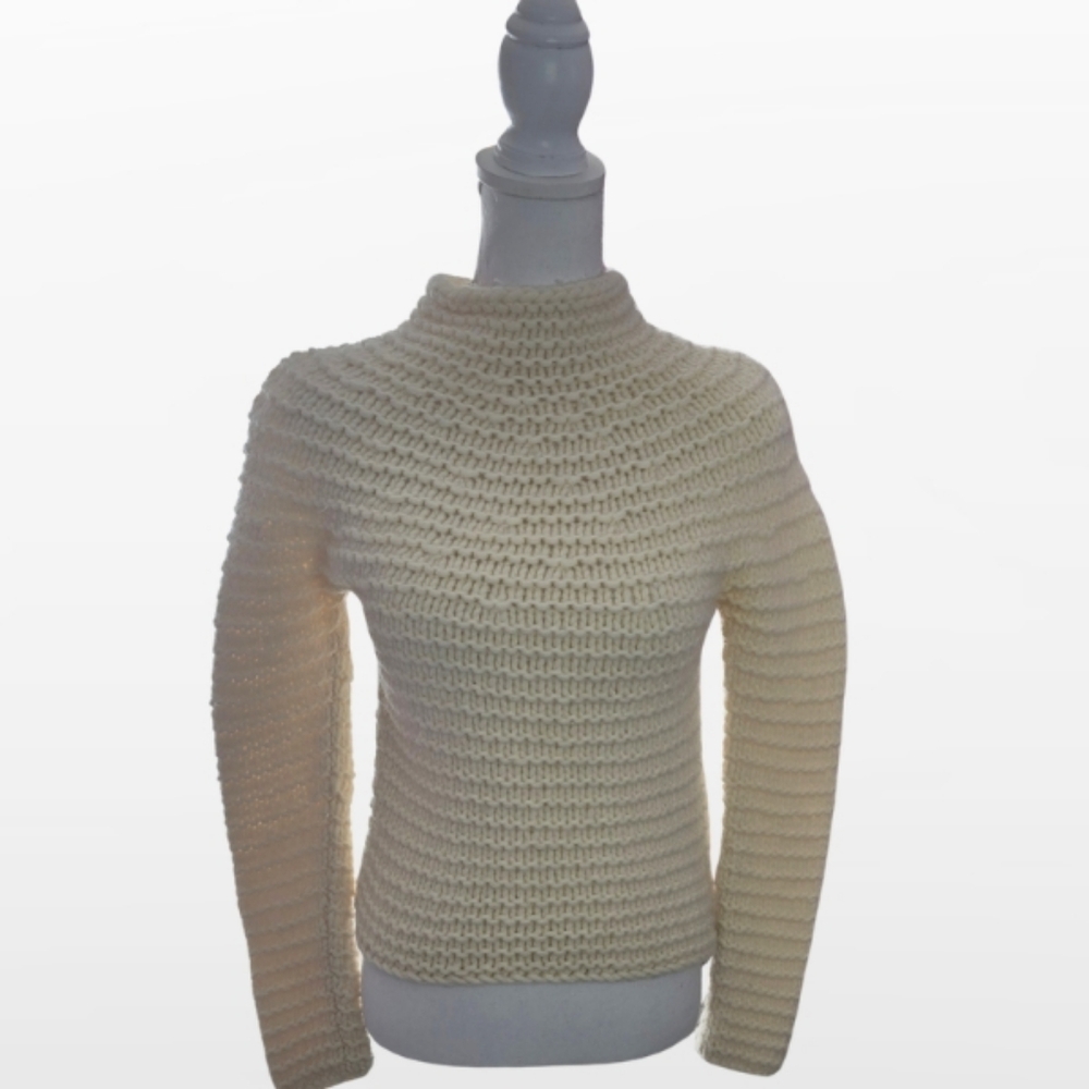 Gap Y2K Cream Wool-Angora Blend Sweater
